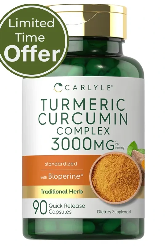 Carlyle Turmeric Curcumin with Black Pepper 3000mg - 90 Powder Capsules Carlyle Turmeric Curcumin with Black Pepper 3000mg - 90 Powder Capsules